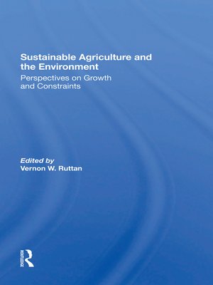 cover image of Sustainable Agriculture and the Environment